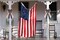 Threetols Large Patriotic Wreath Bows, Patriotic Star Bows for Wreath Memorial Day Burlap Stripes Bows for Front Door, Red Blue Linen American Flag Bows for 4th of July Indoor Outdoor Tree Decor